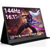 Monitor portátil P161Q10G de 16,1 pulgadas, 2,5K, 144 Hz, pantalla extendida (negro)