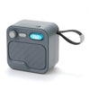 Altavoz Bluetooth inalámbrico portátil para exteriores T&G TG701 TWS con subwoofer (Gris)