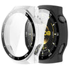 Funda protectora de PC integrada con cristal templado y diseño degradado xDfind para Huawei Watch GT 6 Pro de 46 mm (blanca).