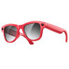 Gafas inteligentes M02 con cámara de 8 MP e IA y lentes fotocromáticas (rojas)