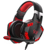 Auriculares para juegos con cable KOTION EACH G2000 con luz LED (negro/rojo)