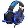 Auriculares para juegos con cable KOTION EACH G2000 con luz LED (negro/azul)