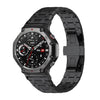Correa de aleación de titanio con hebilla de mariposa para Amazfit T-Rex 3 (negra)