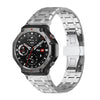 Correa de reloj de aleación de titanio con hebilla de mariposa para Amazfit T-Rex 2 (plateada)