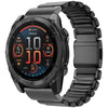 Correa de reloj Garmin de 26 mm con hebilla magnética Norman, integrada, de aleación de titanio con una sola cuenta (negra).