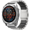 Correa de reloj Garmin de 26 mm con hebilla magnética Norman, integrada, de aleación de titanio con una sola cuenta (negro titanio).