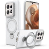 Funda híbrida de TPU y PC MagSafe para Motorola Edge 50 Pro 5G Gen1.5 (blanco)