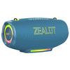 Altavoz Bluetooth portátil para exteriores Zealot S127 de 100 W, colorido (azul y verde)