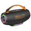 Altavoz Bluetooth RGB portátil para exteriores Zealot S167 de 100 W (negro)