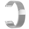 Correa de acero inoxidable magnética milanesa Tactix integrada para Garmin de 22 mm (plateada)