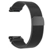 Correa de acero inoxidable magnética milanesa Tactix integrada para Garmin de 20 mm (negra)