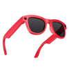 Gafas de sol M01S con cámara inteligente de 5 MP y IA, compatibles con llamadas de voz, grabación de video y transmisión WiFi (marco rojo)