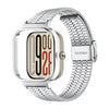Correa de acero inoxidable con hebilla de siete cuentas integrada para Redmi Watch 5/Watch 4 (plateada)