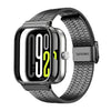 Correa de acero inoxidable con hebilla de siete cuentas integrada para Redmi Watch 5/Watch 4 (negra)
