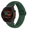 Correa de nailon elástico con diseño ondulado para Garmin de 26 mm (verde militar)