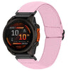 Correa de nailon elástica de color sólido para reloj Garmin de 26 mm (rosa claro)