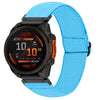 Correa de nailon elástica de color sólido para reloj Garmin de 26 mm (azul cielo)