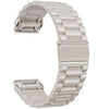 Correa de acero inoxidable con cierre plegable de tres cuentas Tactix integrado para Garmin de 26 mm (Starlight)