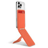 Soporte magnético para teléfono con bisagra en forma de I y tarjetero "Do As You Wish" (naranja)