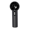 Ventilador de mano de alta velocidad de 100 velocidades, sin aspas, mini ventilador con pantalla digital, batería de 3000 mAh (negro)