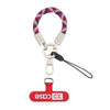 Correa de muñeca antipérdida XDcase con hebilla y junta metálicas, longitud: 10,6 cm (cuadros rojos)