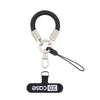 Correa de muñeca antipérdida XDcase con hebilla y junta metálicas, longitud: 10,6 cm (negro)