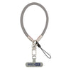 Correa de muñeca antipérdida XDcase con hebilla y junta metálicas, longitud: 18,9 cm (gris claro)