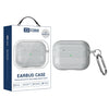 Estuche para AirPods Pro 3 XDcase con textura de fibra de carbono y gancho (gris)