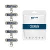 XDcase - 5 piezas de conector de cordón para teléfono móvil (gris)