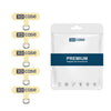 XDcase - 5 piezas de conector para cordón de teléfono (beige)
