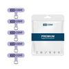 XDcase - 5 piezas de conector para cordón de teléfono (morado)
