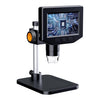 Microscopio P220 de 4,3 pulgadas, 200 W, píxeles, 1000x, HD (negro)