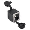 Cable de red RJ45 KNZ63YS, adaptador corto hembra a hembra con función de bloqueo (negro)