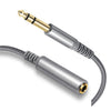 Cable de extensión estéreo TRS macho a hembra de 6,35 mm y 1/4 de pulgada, longitud: 3 m
