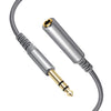 Cable de extensión estéreo TRS macho a hembra de 6,35 mm y 1/4 de pulgada, longitud: 6 m