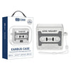 Estuche de silicona estilo casete retro XDcase para AirPods 4 (gris)
