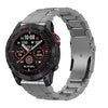 Correa de reloj de liberación rápida de aleación de titanio con cierre de seguridad para Garmin de 22 mm (gris)