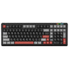 Teclado inalámbrico para juegos LINGBAO K98 de 101 teclas, triple modo, con eje de madera negro, rojo y gris, V3 (ruso)