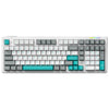 Teclado inalámbrico para juegos LINGBAO K98 de 101 teclas con triple modo, tipo: azul-rojo Rabbit Axis Pro