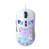Ratón para juegos con cable y luz RGB hueca SOLAKAKA SM901 (blanco)