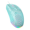 Ratón para juegos con cable SOLAKAKA SM900 Honeycomb Hollow RGB Light (verde)