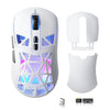 Ratón inalámbrico ultraligero SOLAKAKA SM802 de 2,4 GHz con Bluetooth y cable trimodo (blanco)