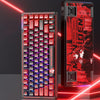 Teclado mecánico inalámbrico LINGBAO K75 de 82 teclas, triple modo, con eje de pluma negro, rojo y azul.