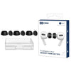 3 pares de almohadillas de espuma viscoelástica de repuesto para AirPods Pro 1/2 XDcase, talla M (negro)