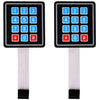 Kit de bricolaje de 2 paneles de control con teclado y matriz de interruptores de membrana, tipo 3x4