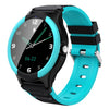 Reloj inteligente FA103 para niños con pantalla de 1,28 pulgadas, red 4G, seguimiento GPS (cian)