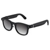 Gafas deportivas inteligentes para ciclismo X01 con IA, 8 MP, color cian, estabilización de imagen de seis ejes, wifi, llamadas Bluetooth, asistente de voz con IA, traducción con IA (montura negra, lente fotocromática)