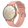 Reloj deportivo inteligente QS80 Pro con pantalla AMOLED de 1,32 pulgadas y monitorización de frecuencia cardíaca (oro rosa)
