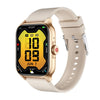Reloj deportivo inteligente QX15 con pantalla TFT de 1,85 pulgadas y monitor de frecuencia cardíaca integrado (beige)