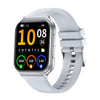 Reloj deportivo inteligente T15 con pantalla TFT de 1,83 pulgadas y control de salud integrado (plateado)